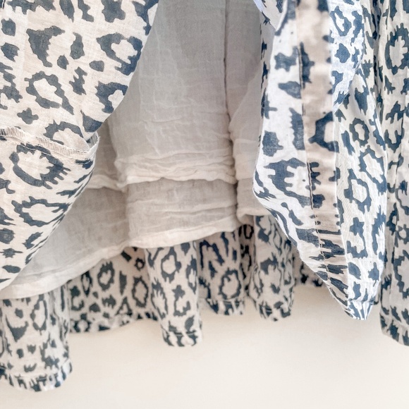 Emerson Fry India Collection Isla Dress in Charcoal Leopard XS/S - Picture 9 of 11